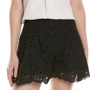 Charo Ruiz Ibiza Gabrielle Short black eyelet mint condition b2